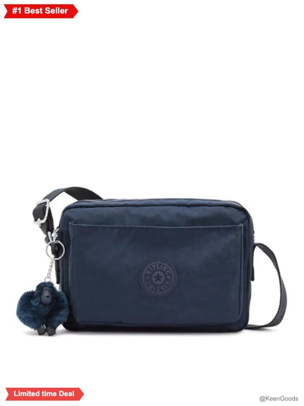 Kipling Abanu Medium Crossbody Bag Lightweight Nylon Adjustable